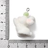 Easter Opaque Resin Pendants RESI-F062-03B-3