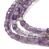 Faceted Natural Amethyst Beads Strands G-RM250101-E21-3