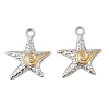 Marine Organism 304 Stainless Steel Pendants STAS-T068-55A-GP-1