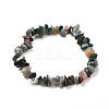 Natural Mixed Stone Chip Beaded Stretch Bracelets for Girl Women BJEW-JB06647-7