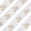 Flower Pattern Lace Embroidery Organza Trimming OCOR-FG0001-30-1