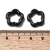 Flower Hollow Glazed Porcelain Bead Frame PORC-A034-09F-3