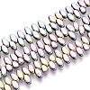 Electroplated Synthetic Non-magnetic Hematite Beads Strands G-T139-65G-1