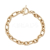304 Stainless Steel Figaro Chain Bracelets for Women Men BJEW-JB12899-4