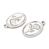 304 Stainless Steel Pendants STAS-I358-12P-07-2
