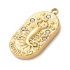 304 Stainless Steel Pendants STAS-F349-03G-11-2