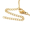 Oval with Sun 304 Stainless Steel Pendant Necklaces for Women NJEW-U009-01G-3