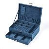 Velvet & Wood Jewelry Boxes VBOX-I001-04B-1