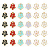 30Pcs 6 Colors Alloy Charms ENAM-TA0001-76-2