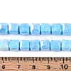 Anti-Tarnish Electroplate Glass Beads Strands GLAA-T025-8mm-10D-4
