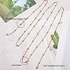 304 Stainless Steel Satellite Chain Necklaces for Women NJEW-SW00052-2