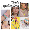 10 Strands Flat Round Handmade Polymer Clay Beads CLAY-PH0001-44M-6