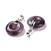 Natural Amethyst Pendants G-E059-01P-02-3