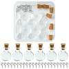 6Pcs Clear Mini High Borosilicate Glass Bottle Bead Containers AJEW-FS0001-09A-1