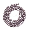 Electroplated Shell Pearl Beads Strands BSHE-G041-3mm-02-2