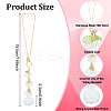 Acrylic & Glass Pendant Decoration HJEW-DR00059-2