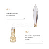 4Pcs Glass Lampshade Decorations AJEW-SW0001-03LG-4