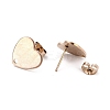 Ion Plating(IP) 304 Stainless Steel Stud Earring Findings STAS-I183-07B-07RG-3