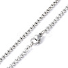 Non-Tarnish 304 Stainless Steel Ring with Tassel Pendant Necklace with Box Chains for Women NJEW-B087-01P-3