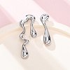 Non-Tarnish 304 Stainless Steel Stud Earrings for Women EJEW-S227-37P-1