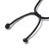 Natural Amethyst Round Pendant Necklace NJEW-H009-02-03-4