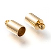 Brass Cord Ends KK-H759-42B-G-2