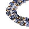 Natural Blue Spot Jasper Beads Strands GG-CBA96AE-A09-6x6mm-4