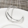 304 Stainless Steel C-Shaped Stud Earrings for Women EJEW-M089-04P-3
