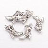 Tibetan Style Alloy Pendant Rhinestone Settings X-TIBEP-24059-AS-RS-1