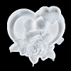 Valentine's Day Heart Couple Rose DIY Wall Decoration Statue Silicone Molds SIL-F007-09-3