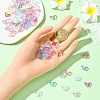 100Pcs Transparent Spray Painted Glass Beads GLAA-YW0005-09-4