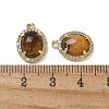 Natural Mixed Gemstone Faceted Oval Pendants G-I375-02G-4