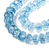 Crackle Transparent Glass Beads Strands GLAA-N068-03A-04-3