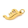 Ion Plating(IP) 304 Stainless Steel Charms STAS-I010-01G-J-2