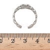 304 Stainless Steel Open Cuff Rings for Women RJEW-A079-05A-P-5