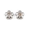 Brass Micro Pave Cubic Zirconia Beads KK-A269-56P-1