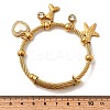 304 Stainless Steel Charm Bangles for Women BJEW-Z141-01G-5