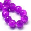 Baking Paint Imitation Jade Glass Round Bead Strands DGLA-Q021-10mm-27-2