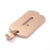 Ion Plating(IP) 304 Stainless Steel Pendants STAS-O127-C01-3