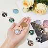10Pcs 5 Styles Natural & Synthetic Mixed Gemstone Pendants G-HY0001-20-3