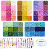 DIY Round Glass Seed Beads Bracelets Jewelry Making Kits DIY-YW0010-35-2