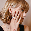 6Pcs 3 Colors Stainless Steel Plain Band Rings RJEW-CF0001-02-7