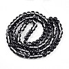 Baking Paint Transparent Glass Beads Strands DGLA-N011-8mm-10-2