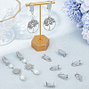 20Pcs Teardrop Brass Stud Earring Findings KK-BBC0011-95-4