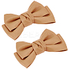 Leather Bowknot Shoe Decorations AJEW-WH0323-23D-1