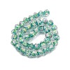 Handmade Foil Lampwork Beads Strands FOIL-S136-001F-2