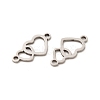 Non-Tarnish 201 Stainless Steel Connector Charms STAS-K251-083P-2