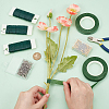 200Pcs Alloy Ball Head Pin with 1Roll Garden Grafting Paper Tape with 1 Roll Iron Wire Grimp Wire DIY-BBC0002-10-3