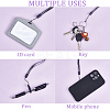 60Pcs Silicone Rings with 5 Strands Adjustable Necklace Lanyard Anti-Lost Pendant Holder MOBA-CP0001-01-6