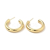 Brass Chunky C-shape Stud Earrings EJEW-G297-03B-G-1
